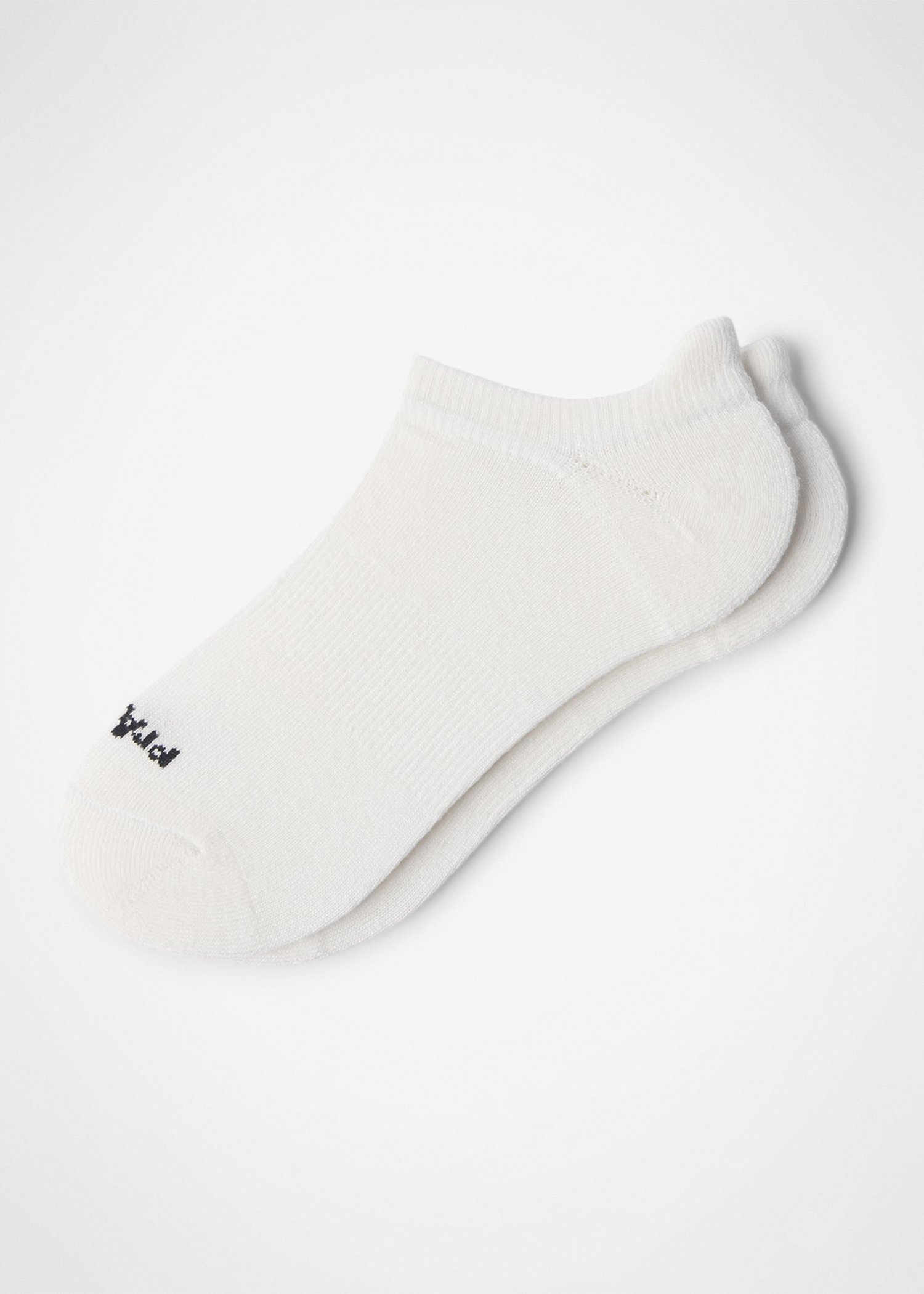 Gender Neutral prAna Tab Sock - Soft White / Shadow