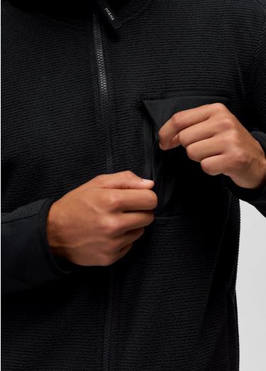 Stretch Zion Fleece Full Zip Hoodie, Color: Black, image 8