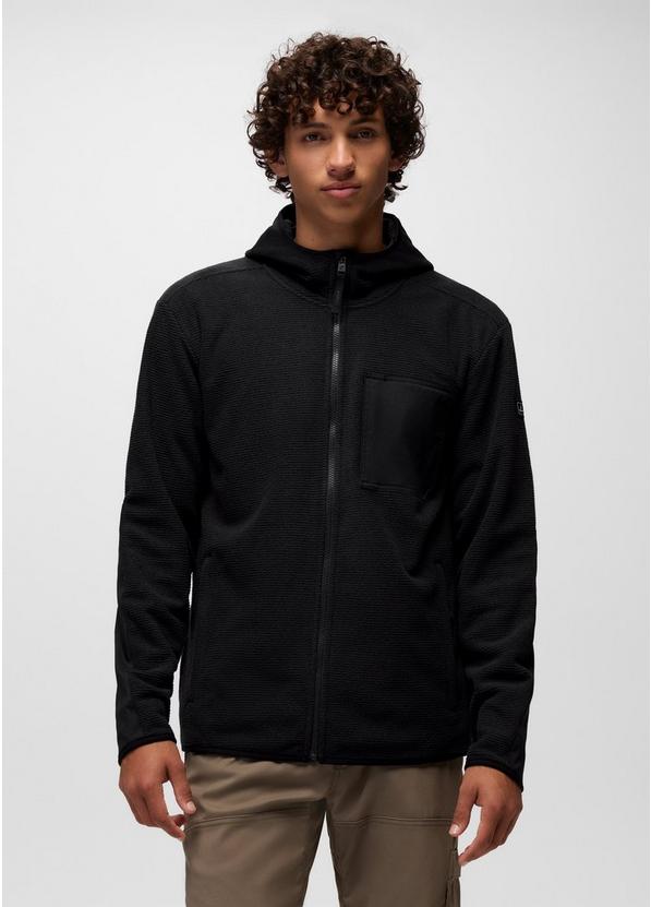 Stretch Zion Fleece Full Zip Hoodie, Color: Black, image 1