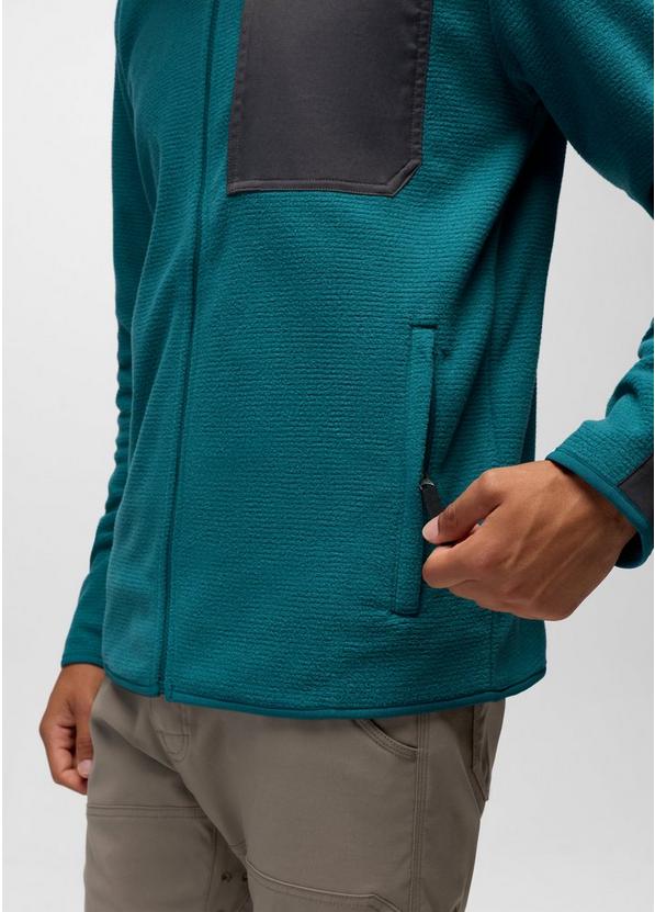 Stretch Zion Fleece Full Zip Hoodie, Color: Blue Coral, image 5