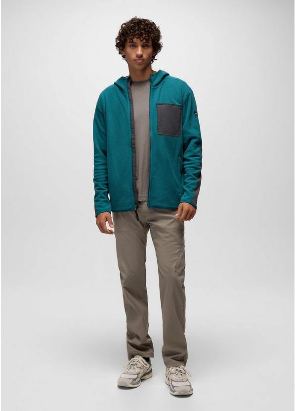 Stretch Zion Fleece Full Zip Hoodie, Color: Blue Coral, image 7