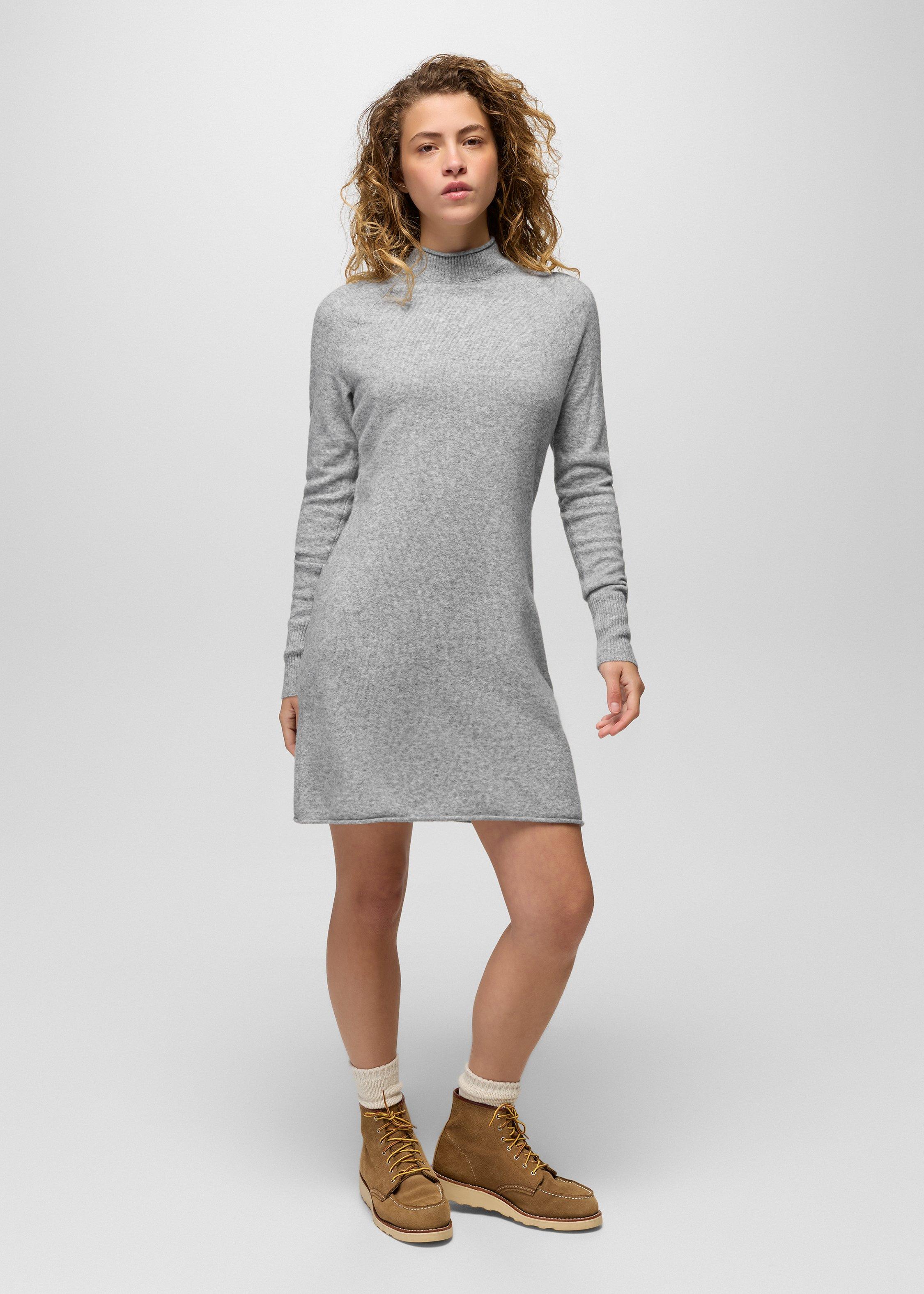 Women's prAna Three Falls Sweater Dress - Heather Grey