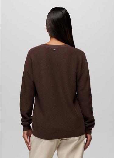 Milani Long Sleeve V-Neck, Color: Mocha, image 2