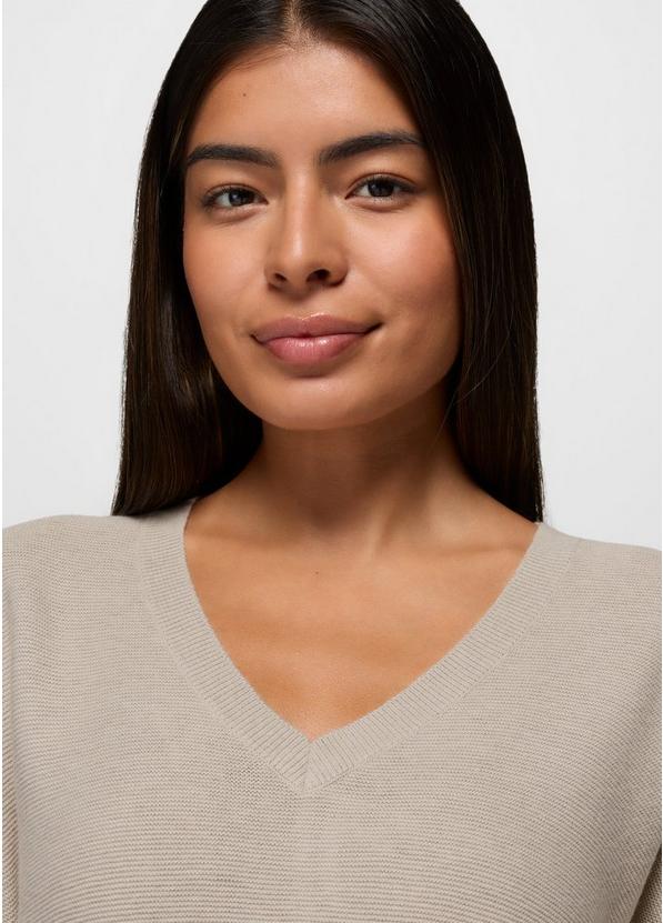 Milani Long Sleeve V-Neck, Color: Almond, image 3