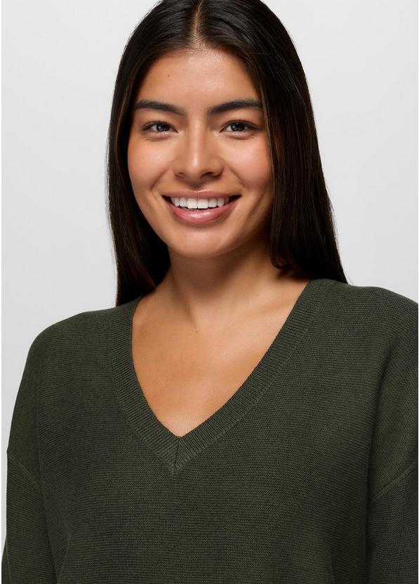 Milani Long Sleeve V-Neck, Color: Nori, image 3