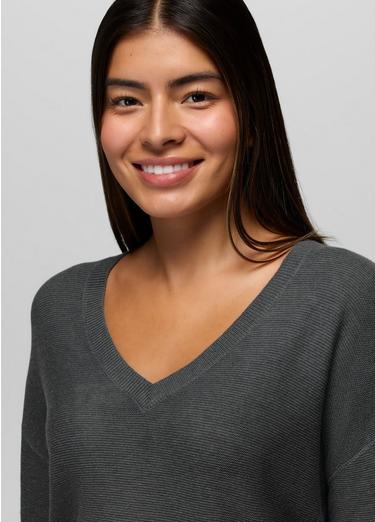 Milani Long Sleeve V-Neck, Color: Weathered Blue, image 11