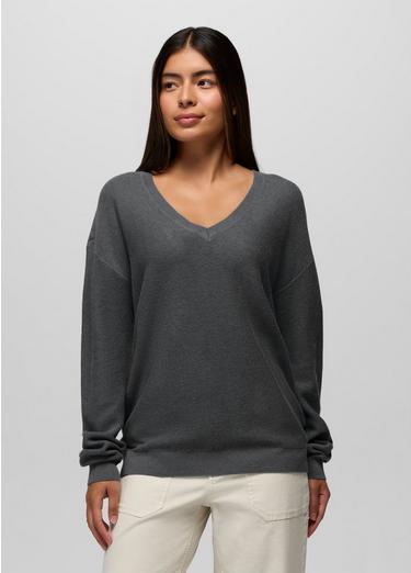 Milani Long Sleeve V-Neck, Color: Weathered Blue, image 9