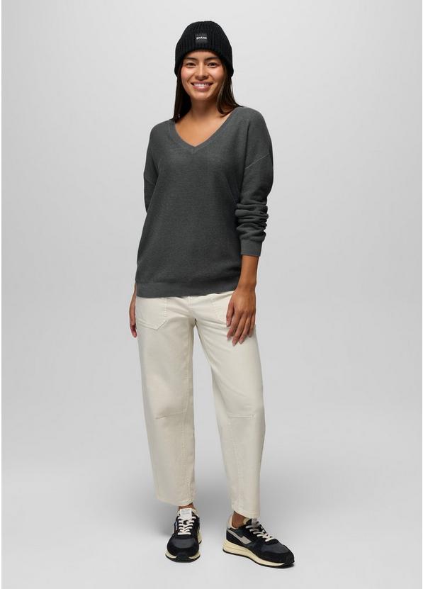 Milani Long Sleeve V-Neck, Color: Weathered Blue, image 5