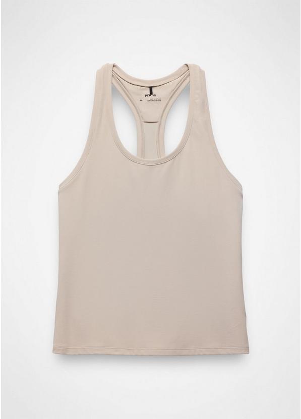 Luxara Racerback Long Tank, Color: Almond, image 7