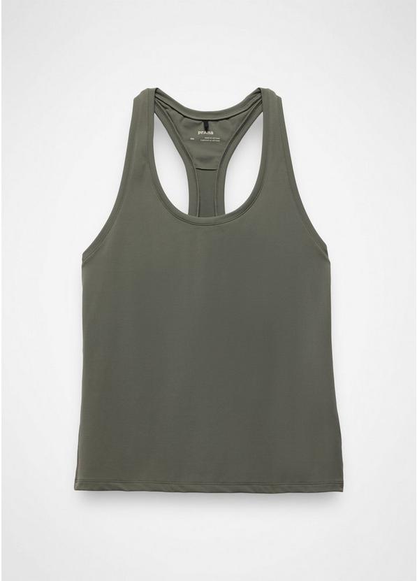 Luxara Racerback Long Tank, Color: Thyme, image 6