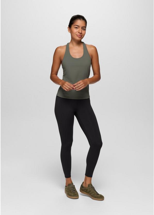 Luxara Racerback Long Tank, Color: Thyme, image 5