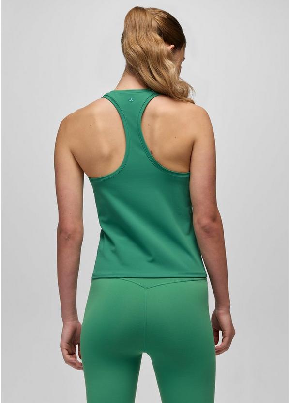 Luxara Racerback Long Tank, Color: Jade, image 2