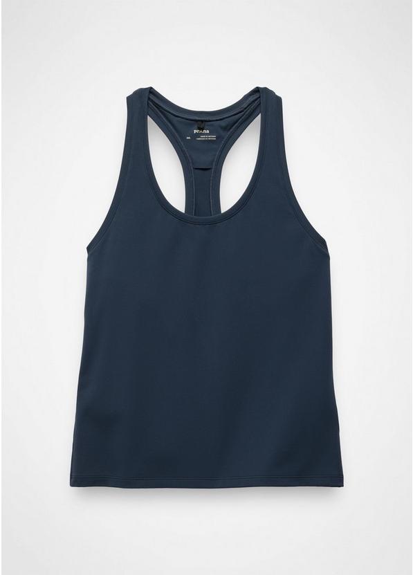 Luxara Racerback Long Tank, Color: Stormy Night, image 6