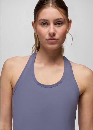 Luxara Racerback Long Tank, Color: Taro, image 17