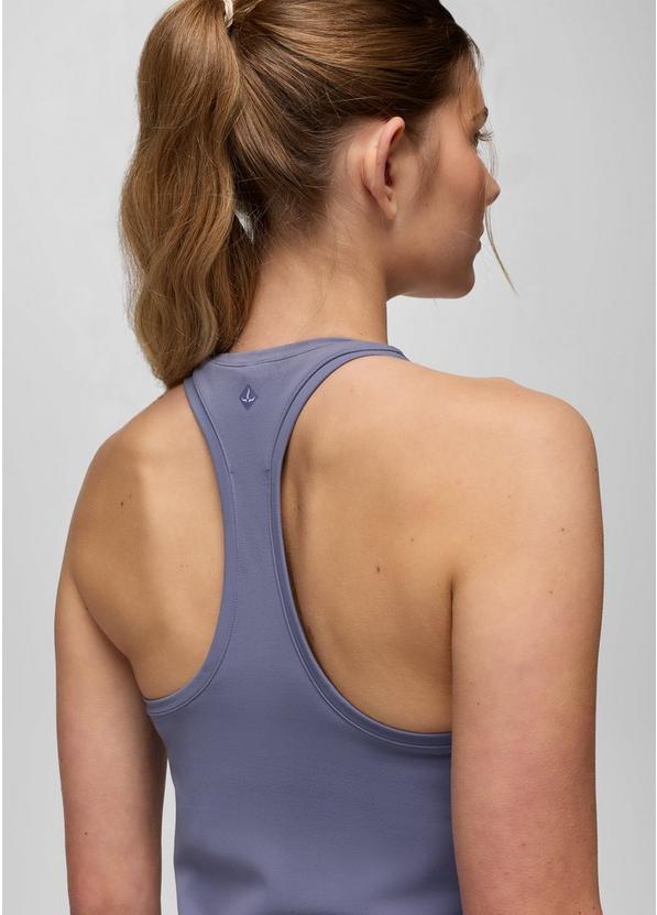 Luxara Racerback Long Tank, Color: Taro, image 4