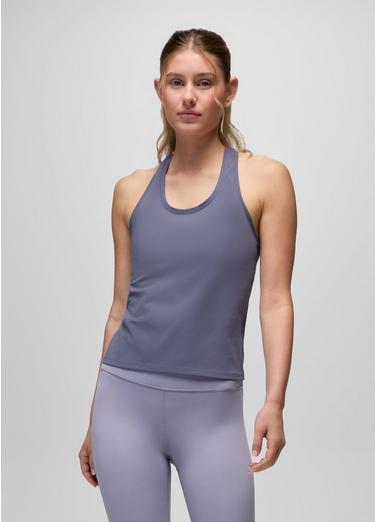 Luxara Racerback Long Tank, Color: Taro, image 20