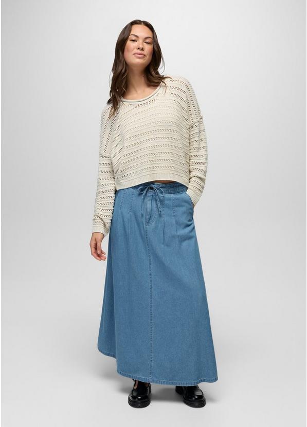 Mountain Maven Maxi Skirt, Color: Blue Denim, image 1