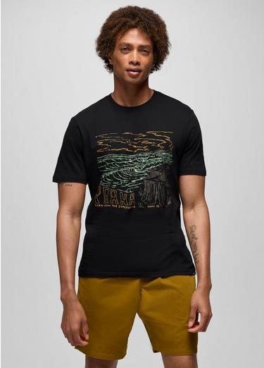 prAna Wildtide Graphic Tee, Color: Black, image 1