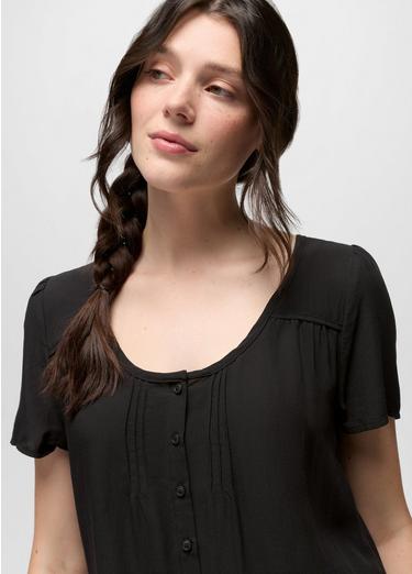 Moonvale Short Sleeve Top, Color: Solid Black, image 7