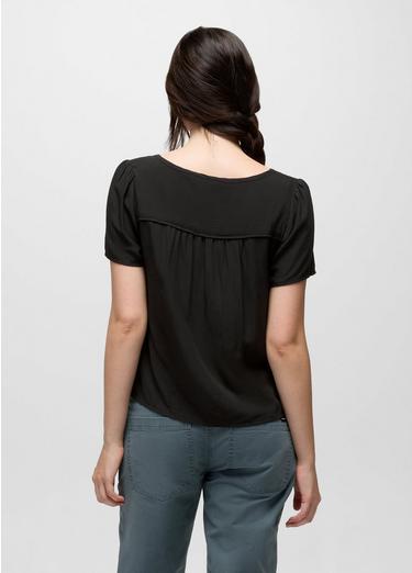Moonvale Short Sleeve Top, Color: Solid Black, image 6