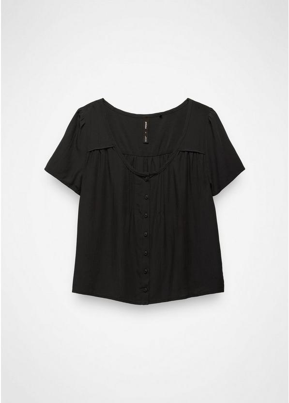 Moonvale Short Sleeve Top, Color: Solid Black, image 7