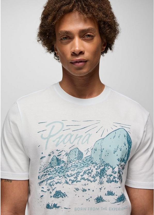 prAna Boulder Bound Graphic Tee, Color: Soft White, image 3