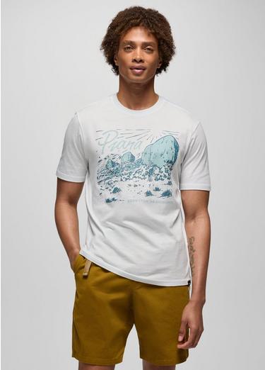 prAna Boulder Bound Graphic Tee, Color: Soft White, image 1