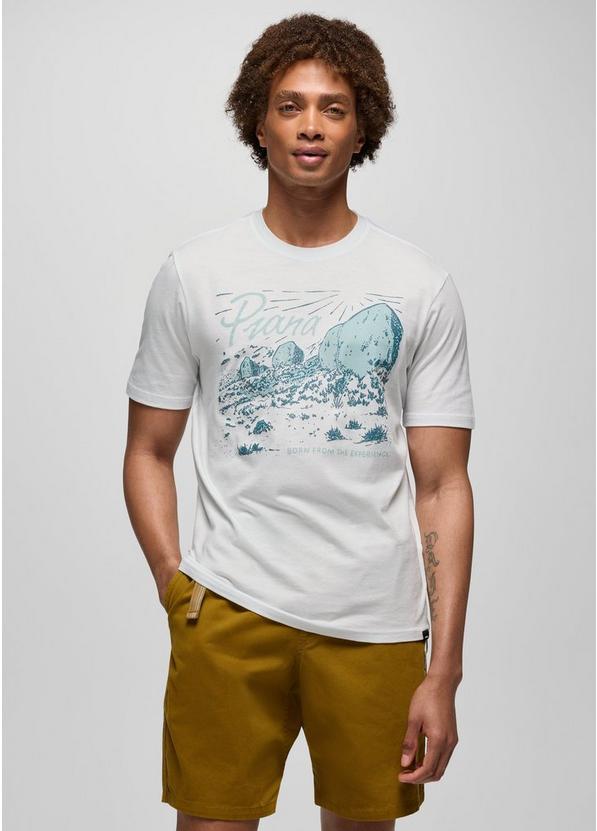 prAna Boulder Bound Graphic Tee, Color: Soft White, image 1