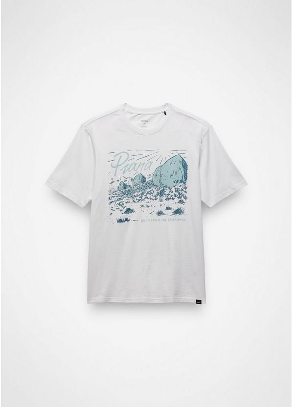 prAna Boulder Bound Graphic Tee, Color: Soft White, image 6