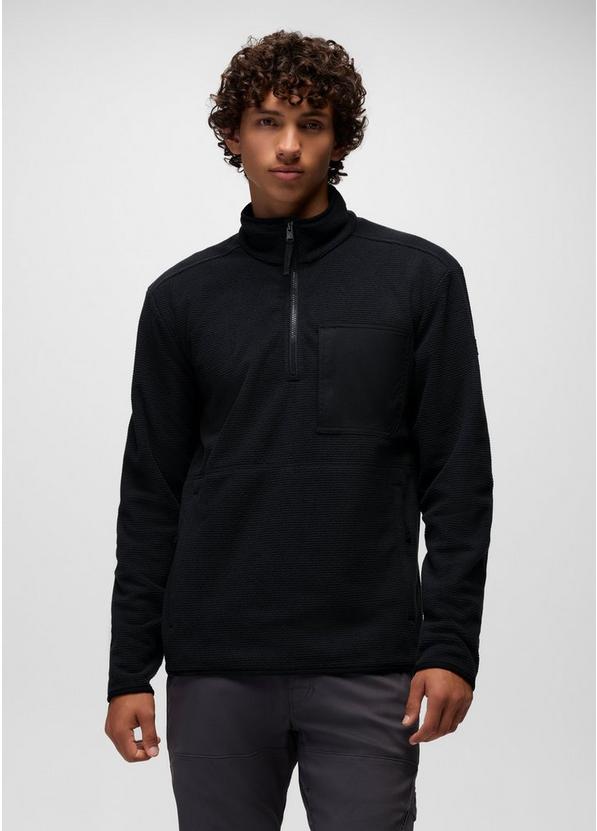 Stretch Zion Fleece 1/4 Zip, Color: Black, image 1