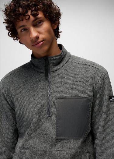 Stretch Zion Fleece 1/4 Zip, Color: Shadow Heather, image 3
