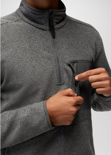Stretch Zion Fleece 1/4 Zip, Color: Shadow Heather, image 4