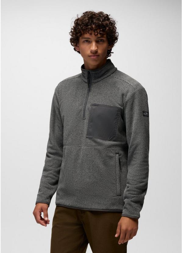 Stretch Zion Fleece 1/4 Zip, Color: Shadow Heather, image 1