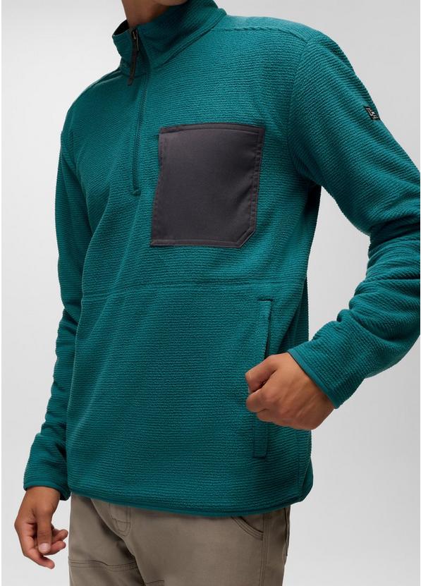 Stretch Zion Fleece 1/4 Zip, Color: Blue Coral, image 5