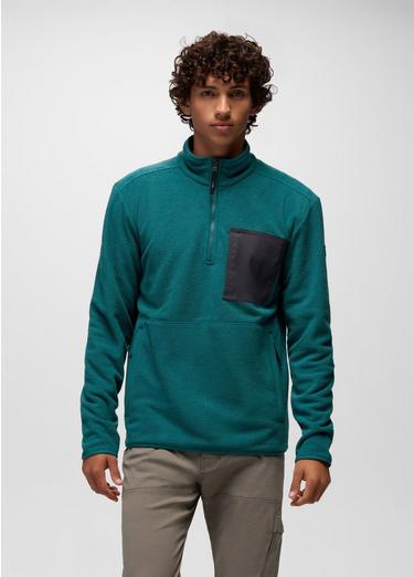 Stretch Zion Fleece 1/4 Zip, Color: Blue Coral, image 9