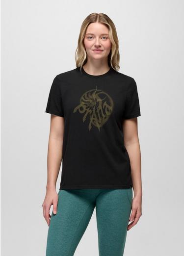Heritage Nautilus Short Sleeve Graphic Tee, Color: Black / Cargo Green, image 16