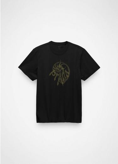 Heritage Nautilus Short Sleeve Graphic Tee, Color: Black / Cargo Green, image 13