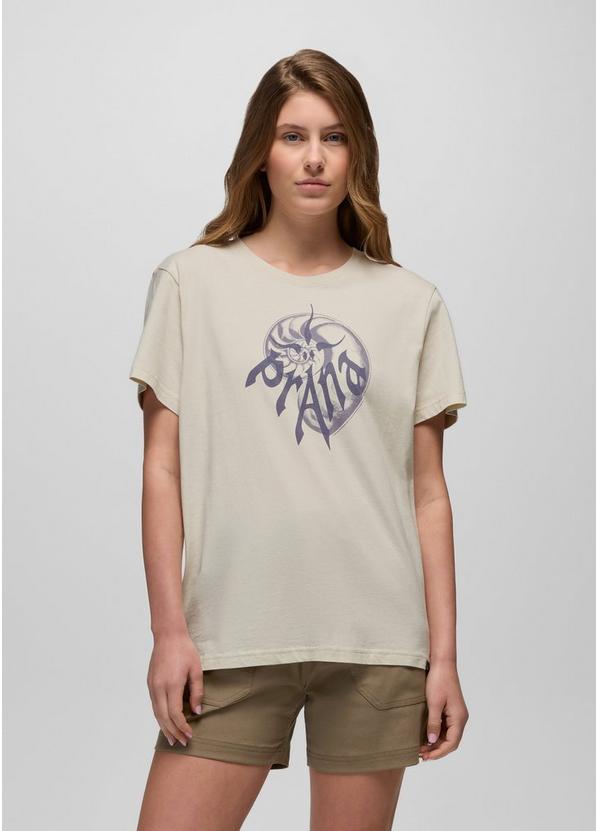 Heritage Nautilus Short Sleeve Graphic Tee, Color: Beach Pebble, image 2