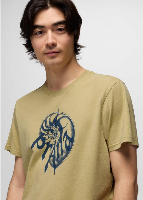 Heritage Nautilus Short Sleeve Graphic Tee, Color: Jackfruit, image 4