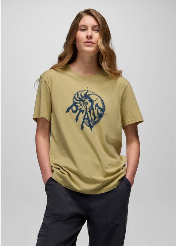 Heritage Nautilus Short Sleeve Graphic Tee, Color: Jackfruit, image 5