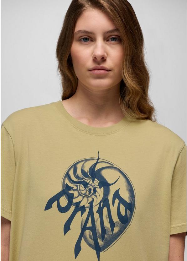 Heritage Nautilus Short Sleeve Graphic Tee, Color: Jackfruit, image 7
