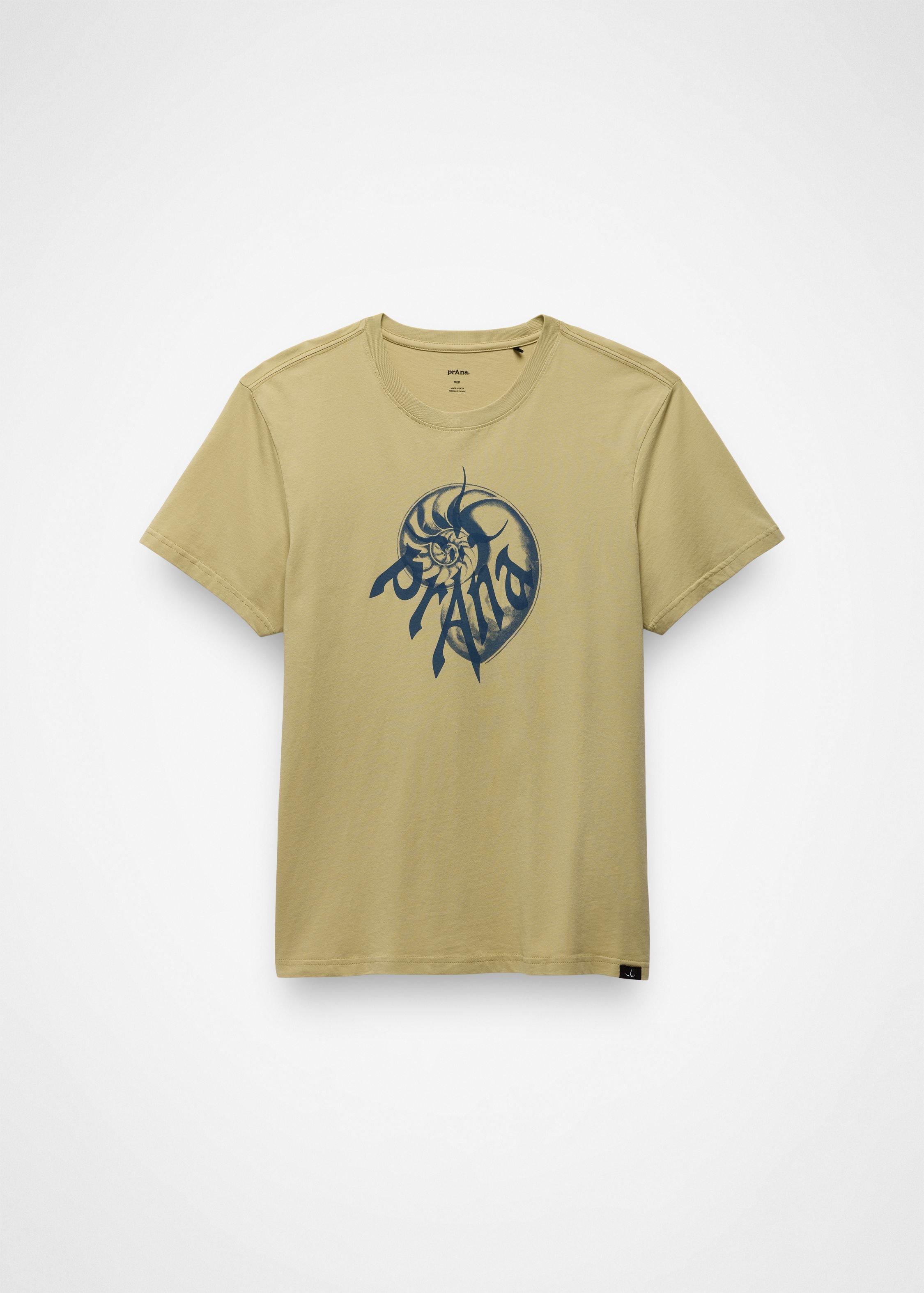 Gender Neutral prAna Heritage Nautilus Short Sleeve Graphic Tee - Jackfruit