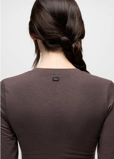 Heavana Long Sleeve Dress, Color: Basalt Heather, image 4
