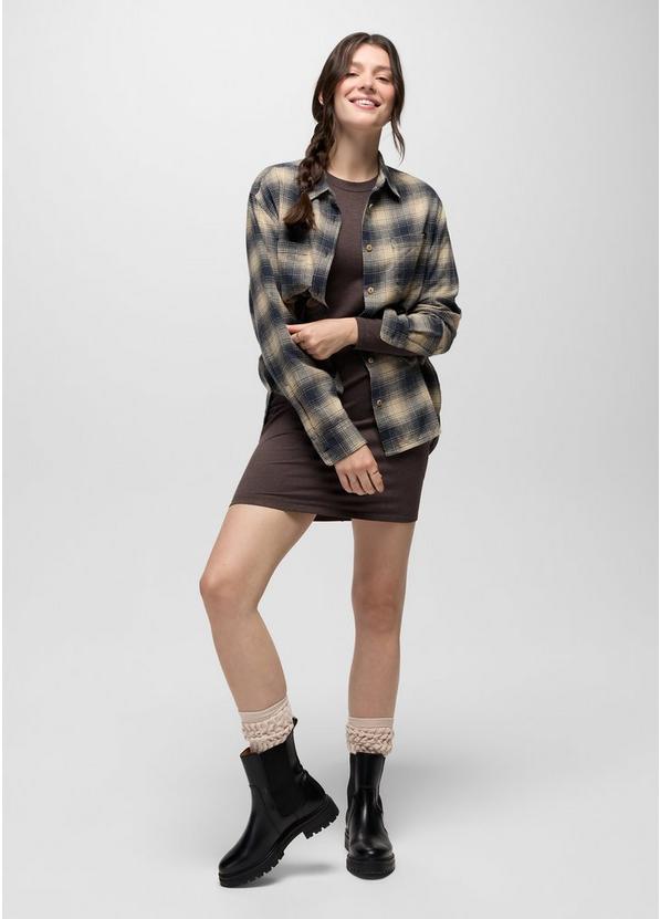 Heavana Long Sleeve Dress, Color: Basalt Heather, image 6