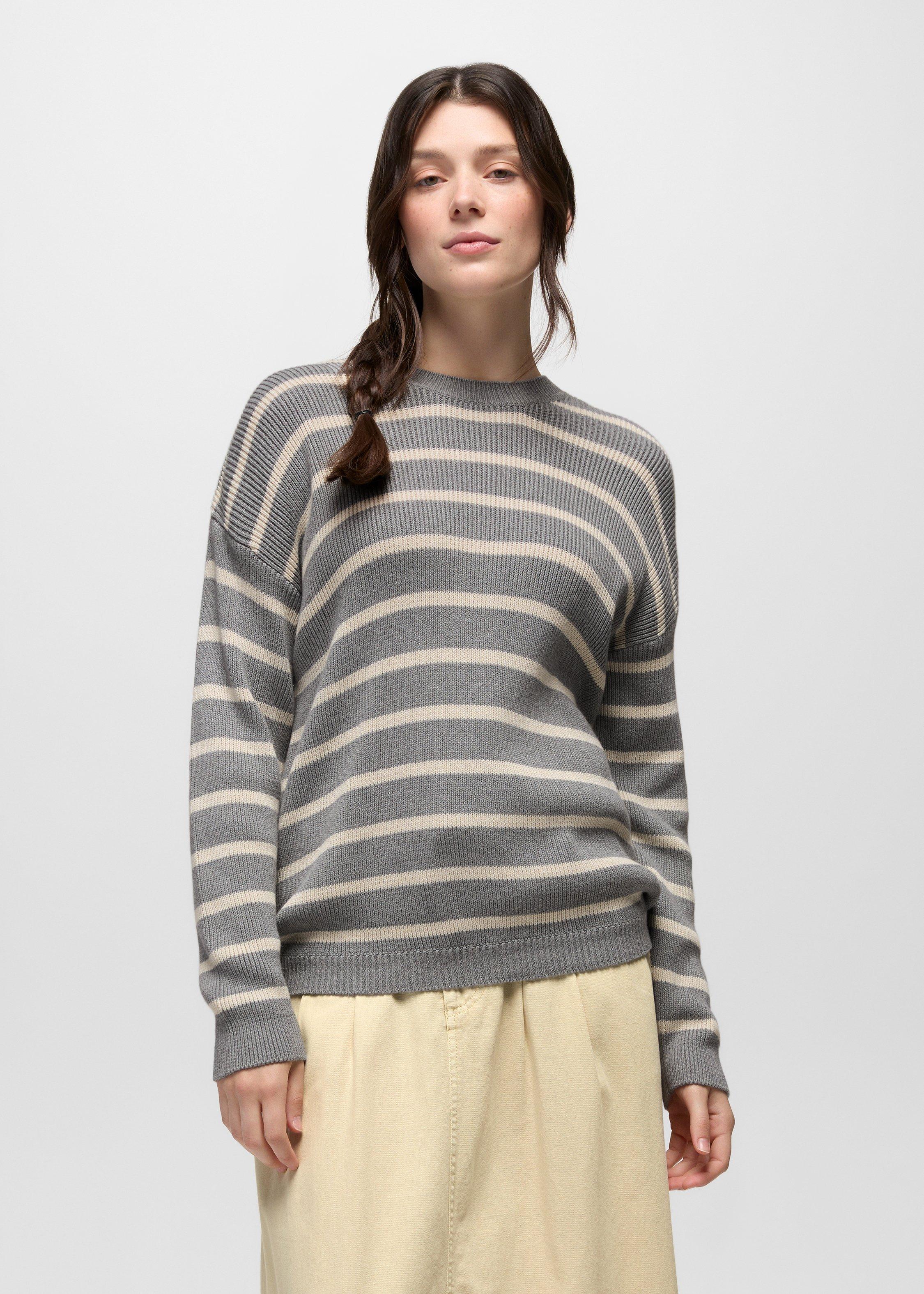 Womens prAna Divine Day Sweater - Heather Grey