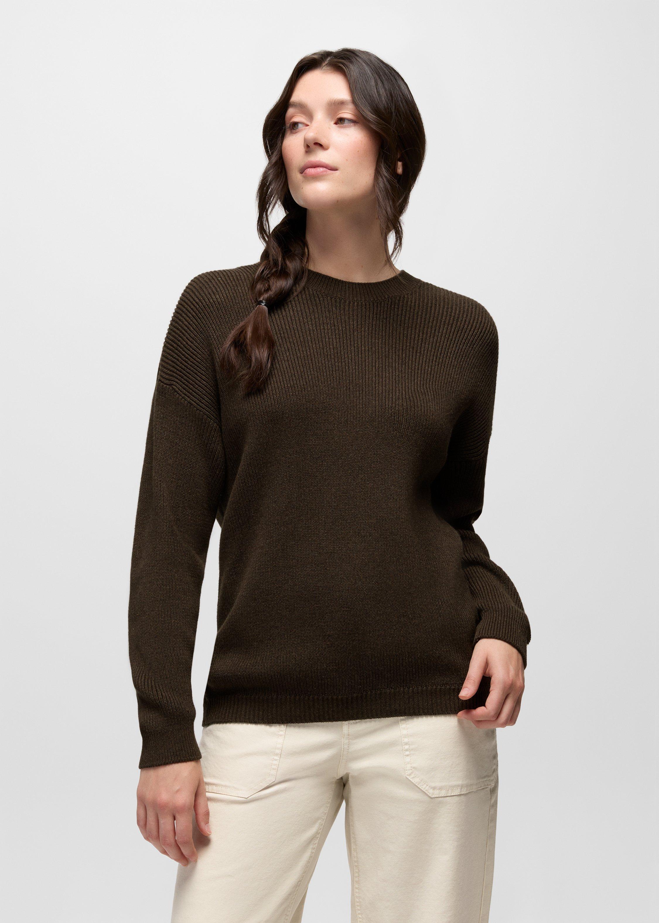 Womens prAna Divine Day Sweater - Dark Roast