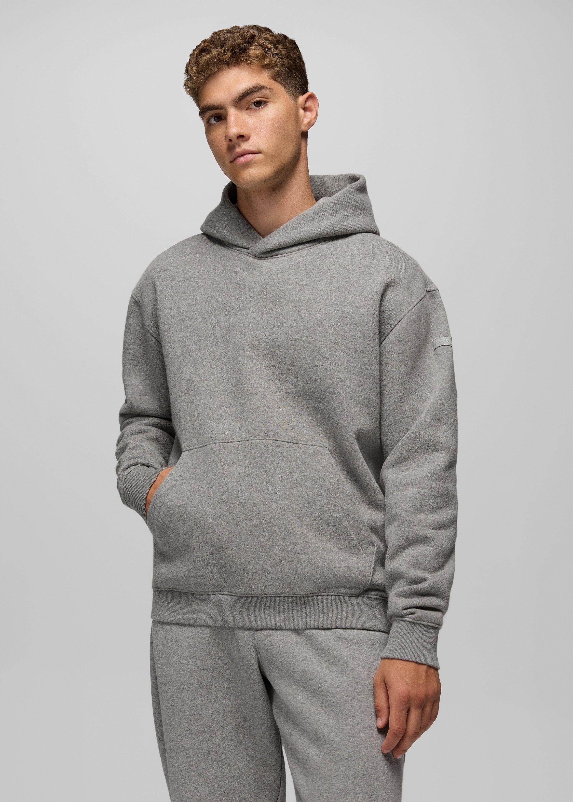 Mens prAna DreamFleece Hoodie - Heather Grey