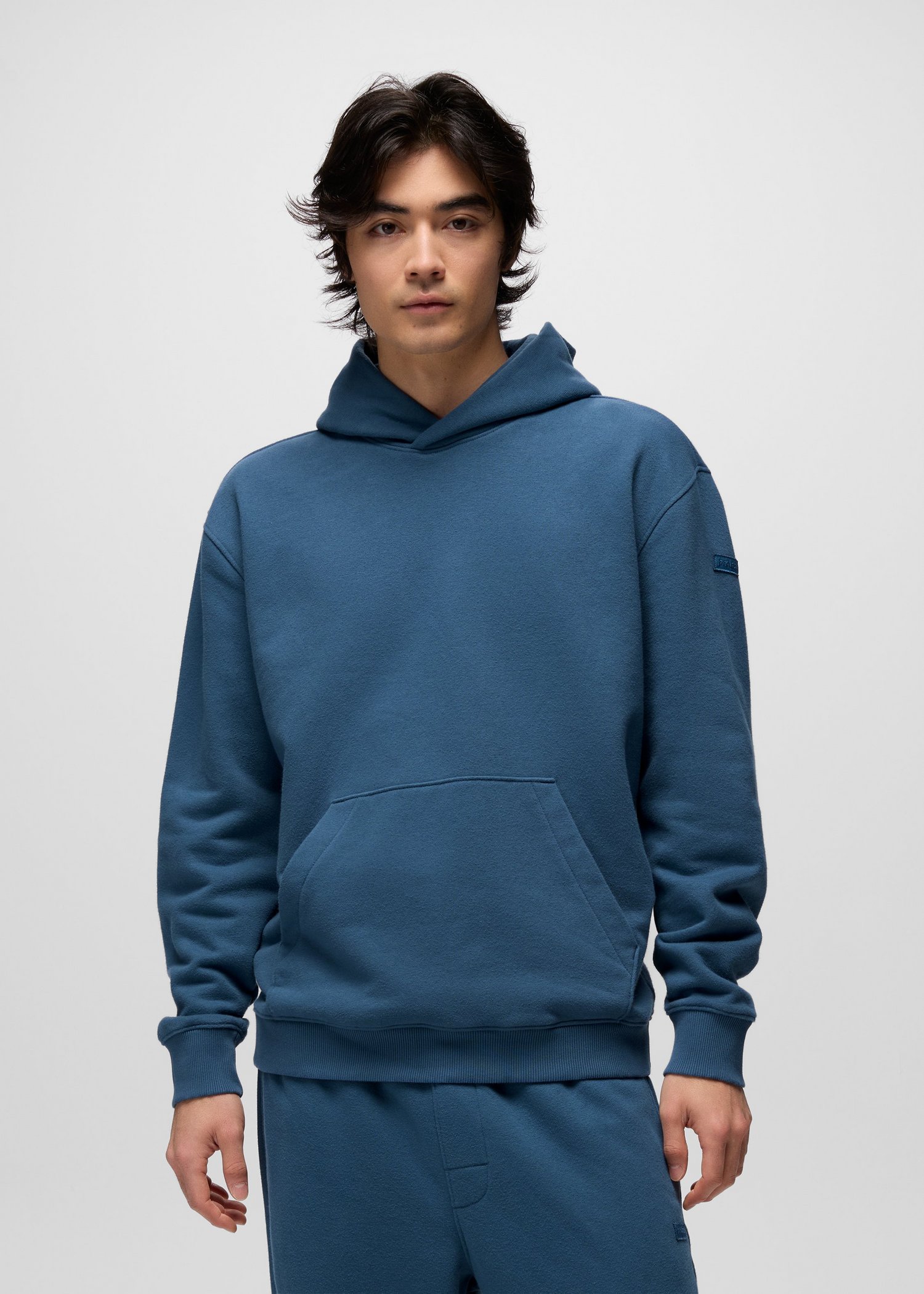 Mens prAna DreamFleece Hoodie - Bluff Blue