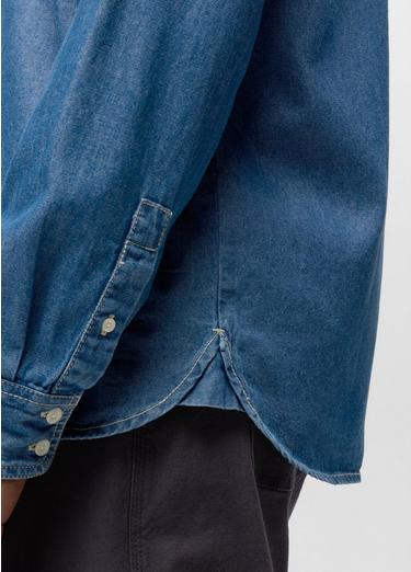 Meares Denim Long Sleeve Shirt, Color: Medium Wash, image 4