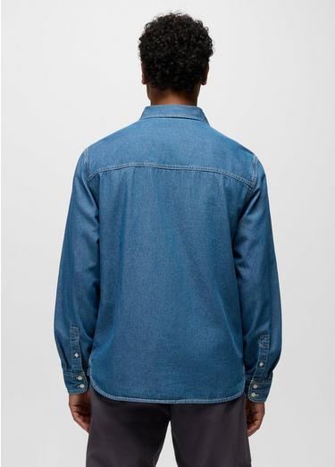 Meares Denim Long Sleeve Shirt, Color: Medium Wash, image 2
